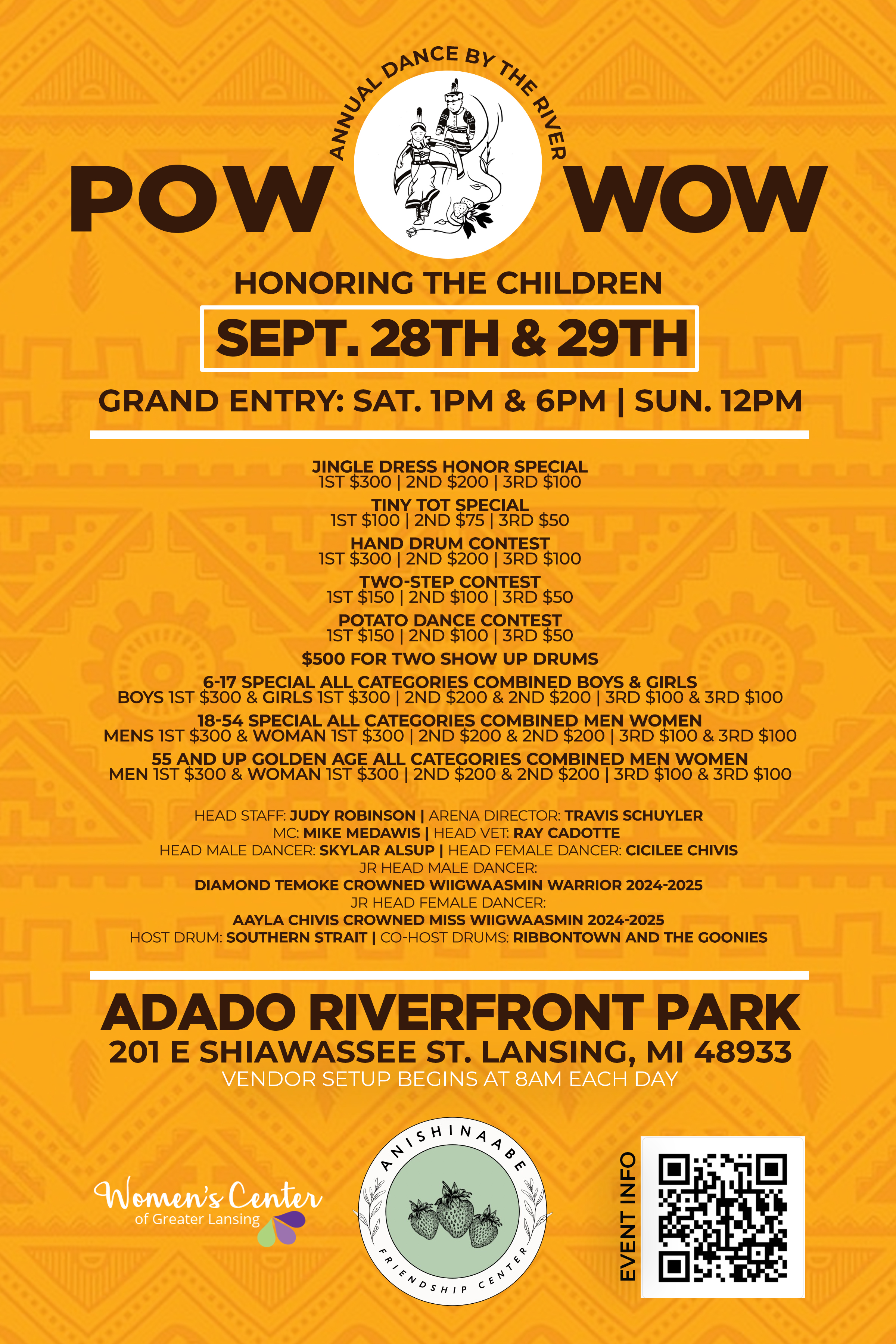 2024 Dance by the River Powwow flyer