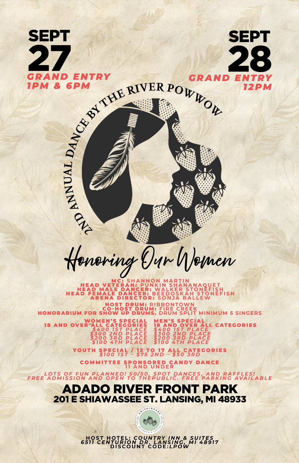 2025 Dance by the River Powwow flyer